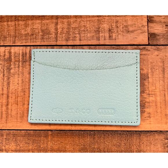 Tiffany & Co Leather Card Case in Tiffany Blue - Picture 2 of 7